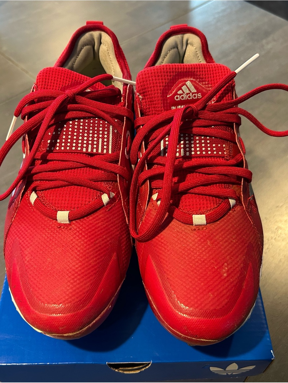 Adidas Red Cleats (Gently worn)